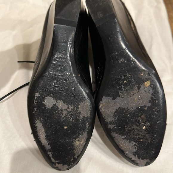 Balenciaga Leather Wedge Booties in Black with Leather Embossing - Picture 4 of 4